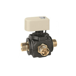 Трипътен вентил със задвижка CALEFFI 1″M 10 сек. Трипътен вентил със задвижка CALEFFI 1″M 10 сек.